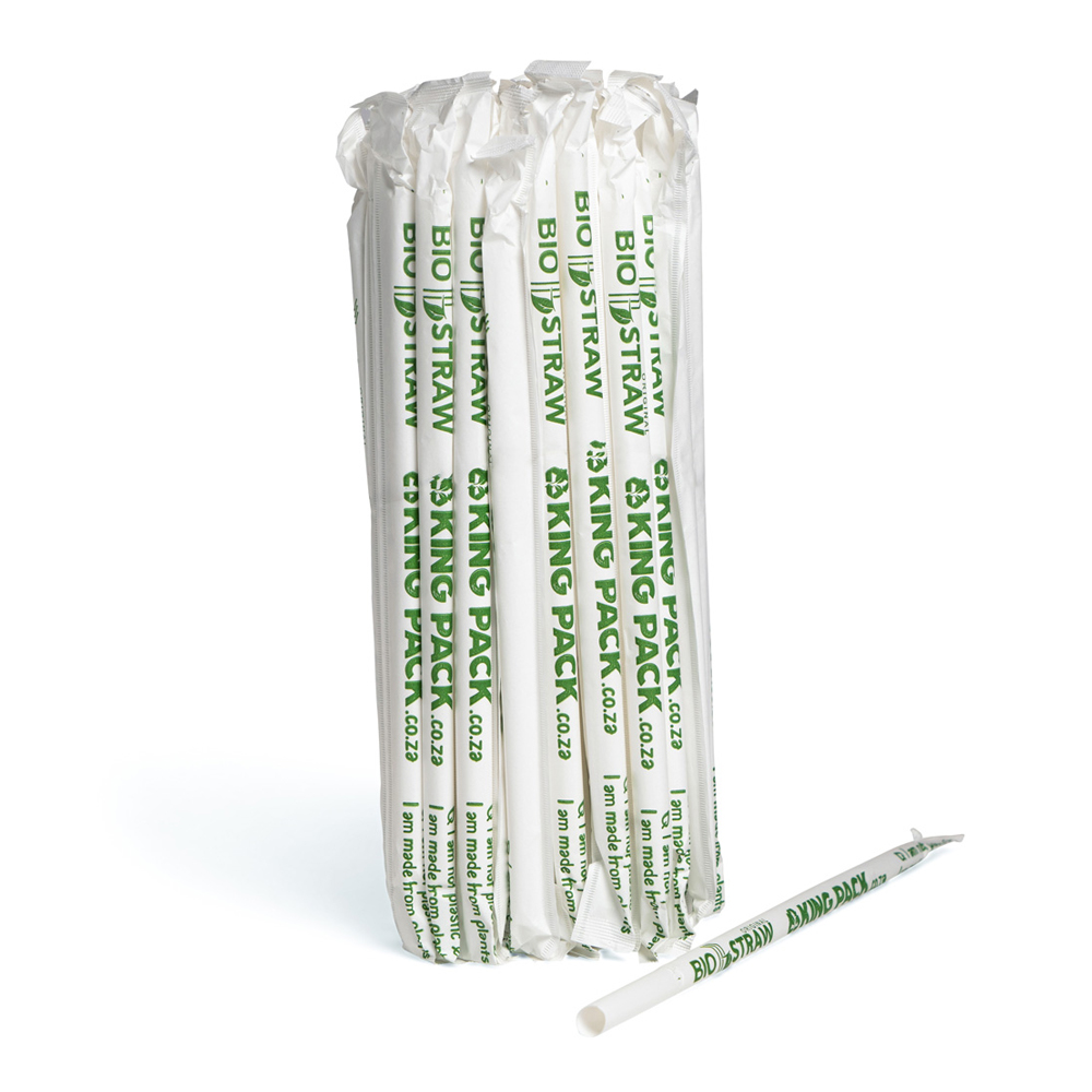 Eco-Friendly PLA Straw - 10mm x 210 mm (100)