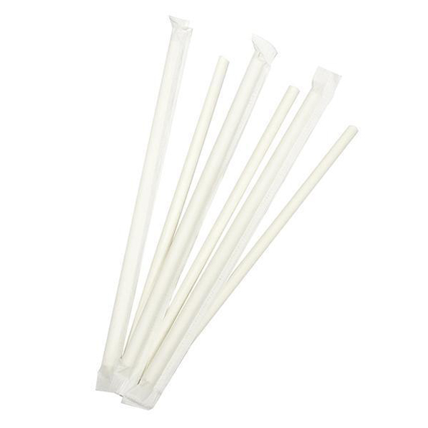 Biodegradable Paper Straw - 8mm x 210mm (300)