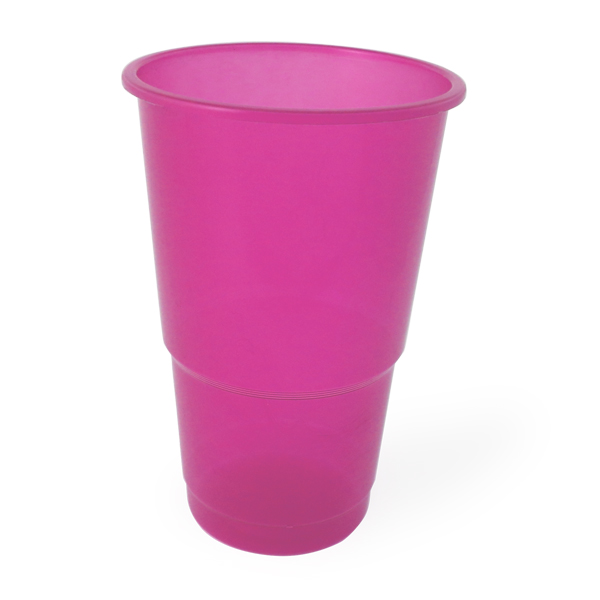 350ml Pink Plastic Cup (250)