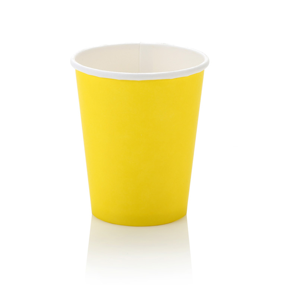 SW250-Y-250ml-Single-Wall-Coffee-Cup-Yellow