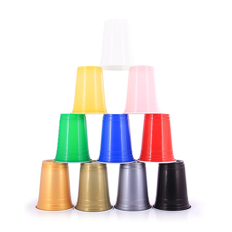 500ml Plastic Festival Party Cups Assorted Colours
